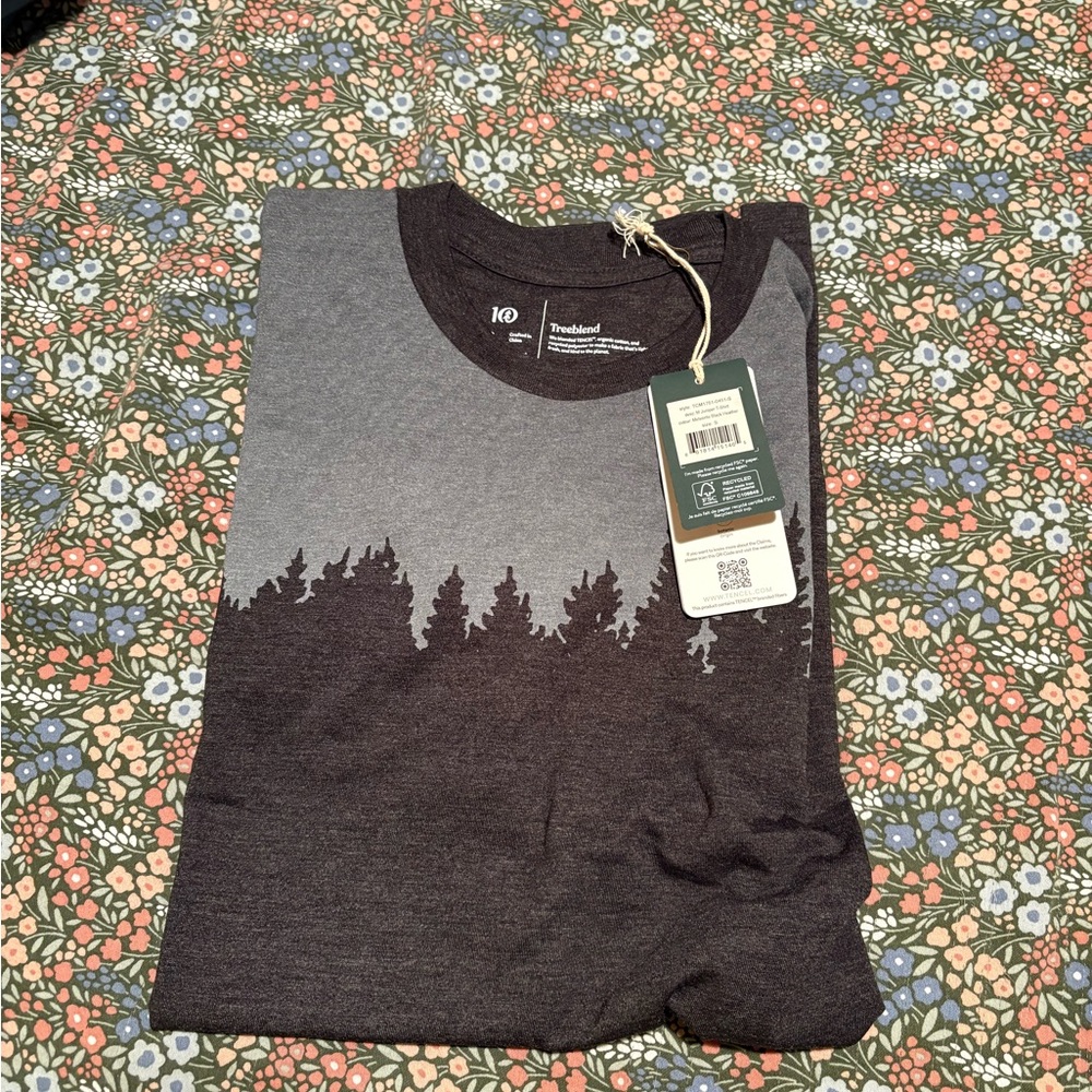 tentree Charcoal and Heather Gray Tee